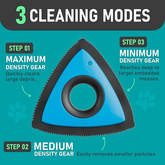 Maxpower Planet Pet Grooming Rake and Mini Pet Hair Remover Tool, Undercoat Rake for Dogs &amp; Hair Remover for Car Carpet, Cat Fur Removal and Double-Sided Deshedding Dematting Tool for Dogs and Cats