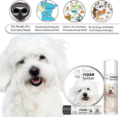 The Blissful Dog Coton De Tulear Unscented Nose Butter, 0.15-Ounce