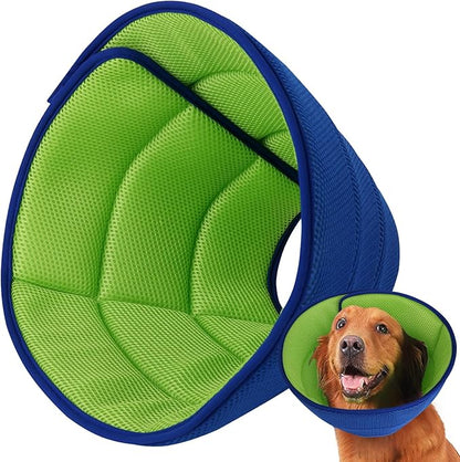 Soft Dog Cone Collar After Surgery Alternative for Dogs to Stop Licking, Comfy Collars for Large/Medium/Small Pet, Comfortable Elizabethan Neuter Recovery E Cones of Shame Neck &amp; Head Ecollars