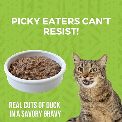 KOHA Minimal Ingredient Duck Stew for Cats, High Protein Limited Ingredient Wet Cat Food, 5.5oz Cans (Case of 24)