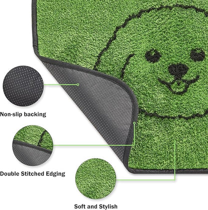 Qeils Reusable Puppy Pads, Washable Pee Pads for Dogs 2 Pack Durable Absorbent Leakproof Dog Training Pads for Home or Travel, Non-Slip Wee Wee Pads Potty Pads 18"x24"