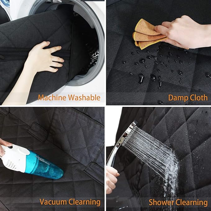 Bench Dog Car Seat Cover for Back Seat Waterproof Seat Covers Durable Scratch Proof Nonslip, Protector for Pet Fur &amp; Mud Washable Backseat Cover for Cars Armrest Compatible