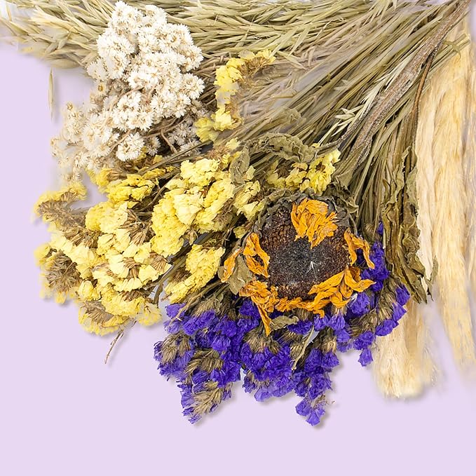 Natural Ear of Grain Flower&amp;Herb Bedding Mate Habitat Decor, Adding Fun Hamster Accessories for Hamsters Gerbils Lemming