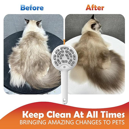 Cat Brushes for Indoor Cat, 6 in 1 Pet Steam Brush for Dog Cats Grooming Kit Supplies Hair Grooming for Long Short Hair Cats Dogs Massage &amp; 2 Water Spray Modes Shedding Brush