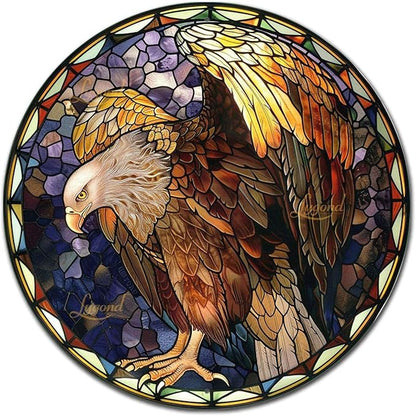 Lygond Metal Tin Vulture Sign - Stained Glass, 88 Inches, For Garden &amp; Gift