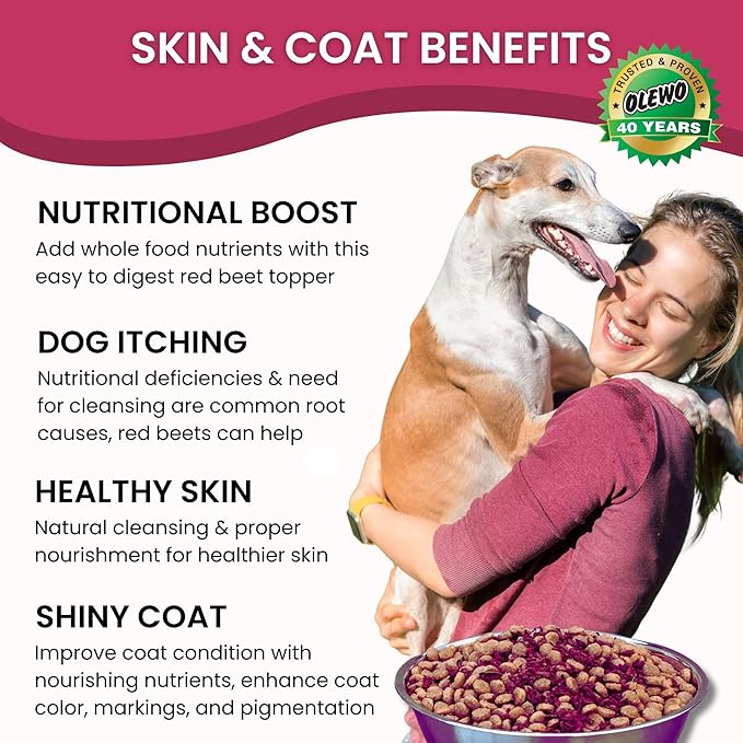 Olewo Starter Bundle Original Carrots &amp; Red Beets - Fiber for Dogs, Digestive Dog Food Topper, Natural Anti Itch, Whole Food Dog Multivitamin - 1lb Each (2lbs Total)