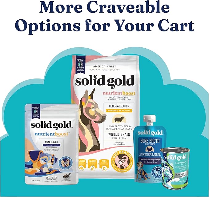 Solid Gold Cat &amp; Dog Multivitamin Chews - Kelp, Omega 3 &amp; Vitamins for Dental, Digestive, Immune, Skin &amp; Coat Health - Multi Vitamin for Dogs &amp; Cats - Sea Kelp Based Soft Chew for All Ages - 120ct