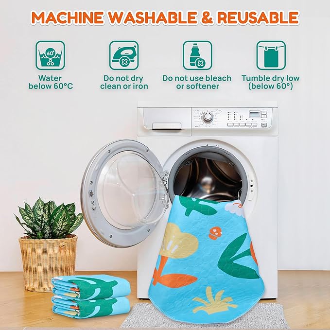 BurgeonNest Washable Pee Pads for Dogs, 2 Pack 36&
