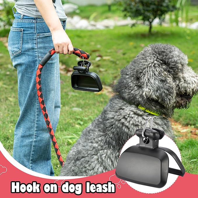 Pooper Scooper with Swivel Bin-Heavy-Duty Metal Rake &amp; Spade, Portable Poop Scooper,Includes 100 Waste Bags, Easy to Clean, Perfect for Grass Dirt or Gravel,Ideal for Small Medium Large Dogs