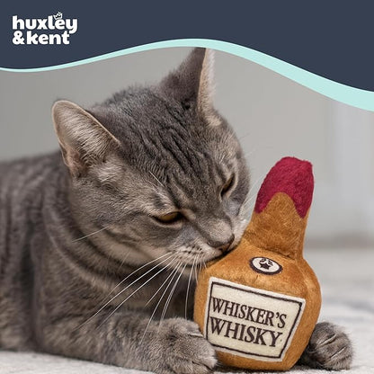 Huxley &amp; Kent Plush Cat Toy - Interactive Catnip Toy for Cats &amp; Kittens - Soft Kitty Toy with Crinkle &amp; Catnip - Fun Indoor Play Toy - Whisker&