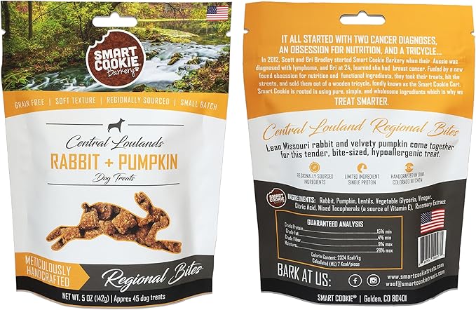 Smart Cookie All Natural Soft Dog Treats - 5 Flavor Variety Pack (5oz Each) - Healthy Dog Treats for Dogs &amp; Puppies with Allergies, Sensitive Stomachs - Chewy, Grain Free, Made in USA
