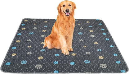 Aitmexcn Washable Dog Pee Pad, 2PCS 100% Waterproof Whelping Training Mat for Puppy/Senior, Fast Drying Reusable Pads for Indoor, Outdoor and Car Travel - 36&