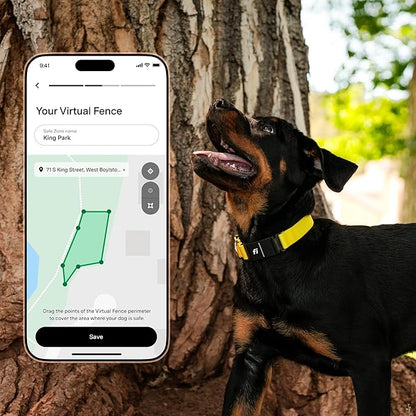 New Fi Series 3+ Smart Dog Tracker Collar – AI GPS for Dogs, Health &amp; Behavior Monitor, Virtual Fence, Escape Alerts, Waterproof, Apple Watch Compatible 12Mo Membership Included