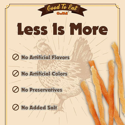 Gootoe Soft Chicken Sticks 1 lb, All Natural, Grain-Free, High-Protein, Healthy &amp; Easily Digestible, Soft Texture, Resealable