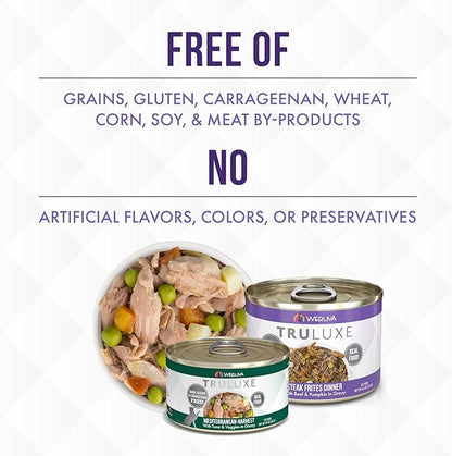 Weruva Truluxe Cat Food, Variety Pack, Truturf, Wet Cat Food, 3Oz Cans (Pack of 24)