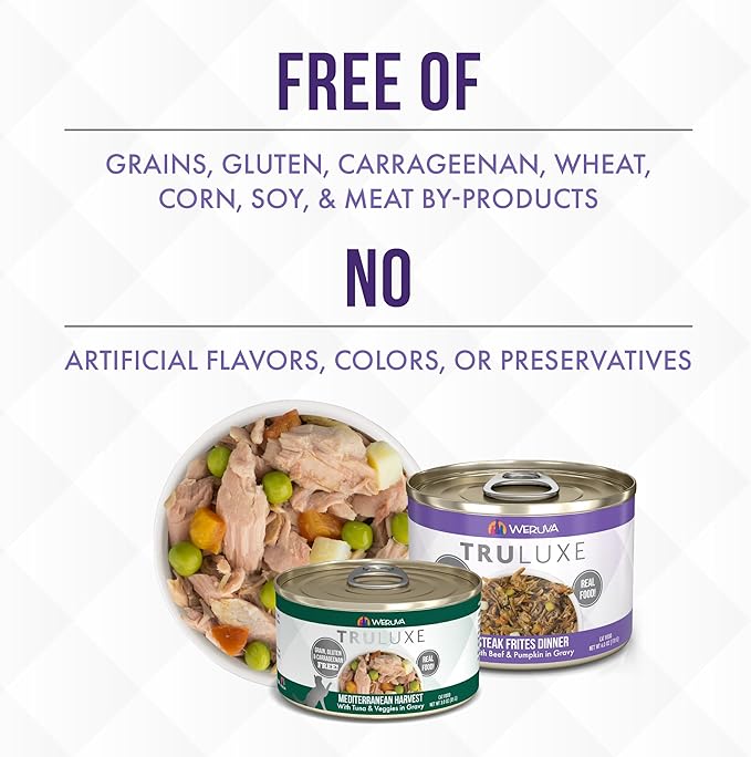 Weruva Truluxe Cat Food, On The Cat Wok with Chicken Breast &amp; Beef in Pumpkin Soup, 3Oz Can (Pack of 24)
