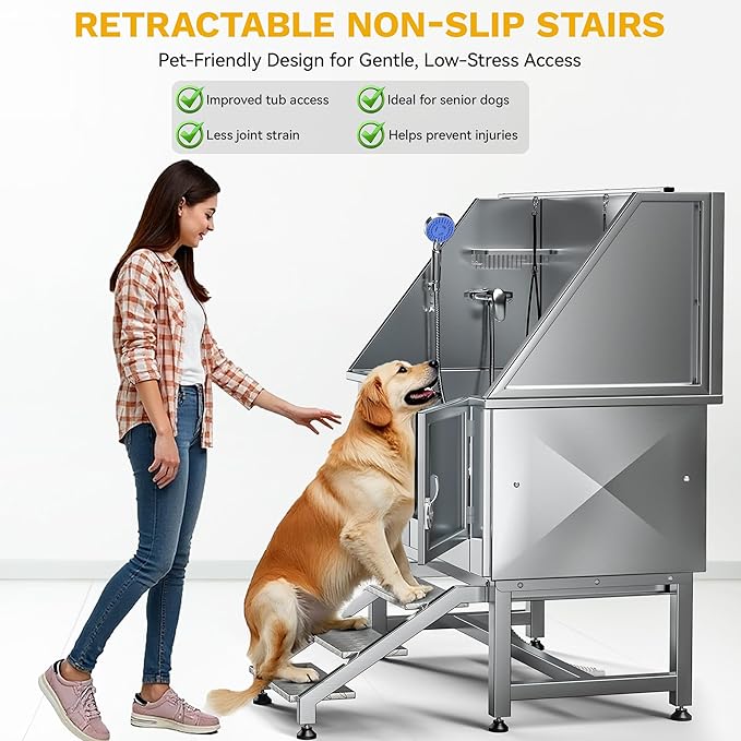 DWVO Professional Pet Dog Bathing Station for Grooming, 50&