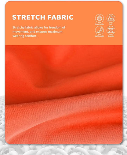 Harrison Howard Horse Fly Mask with Forelock Opening Stretch Breathable and Comfortable for Horses UV -Protection Orange M