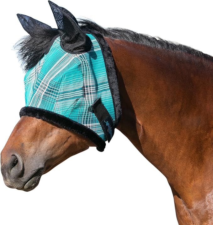 Kensington Signature Fly Mask w/Plush Fleece &amp; Ears w/Forelock Hole Size