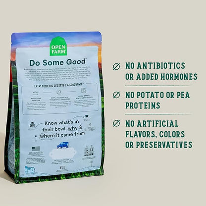 Open Farm Goodbowl, Oven-Baked Small Batch Dry Dog Food - Grass-Fed Beef &amp; Brown Rice Recipe, Includes Non-GMO Produce &amp; Grains, 3.5lb Bag (56oz Bag)