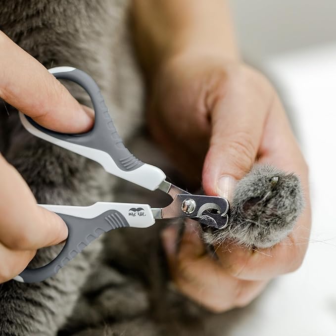 Mr. Pen Cat Nail Trimmer - White &amp; Gray, Cat &amp; Dog Nail Clipper, Kitten &amp; Small Dog Claw Trimmer