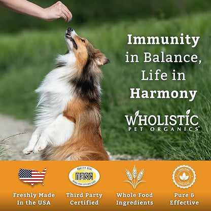 Wholistic Pet Organics Pure Colostrum - 1 Oz - Dog Allergy Relief &amp; Itchy Skin Treatment, Senior Dog Supplements &amp; Immune Support, Licking Paws, Anti Itch for Dogs and Cats