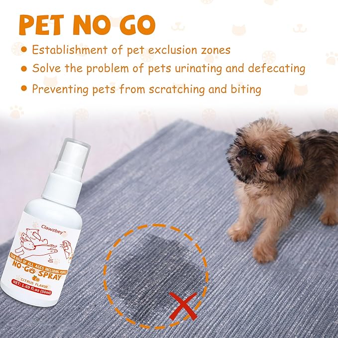 Dog Potty Spray Set, No-Go Spray &amp; Potty Training Spray, Puppy Essentials, Stops Urination &amp; Marking, Indoor and Outdoor Use (1.69 fl oz)