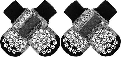 EXPAWLORER Anti Slip Dog Socks to Prevent Licking Paws, Dog Shoes for Hot Pavement, Dog Booties for Small Medium Large Senior Dogs, Traction Control Dog Boots &amp; Paw Protectors for Hardwood Floors