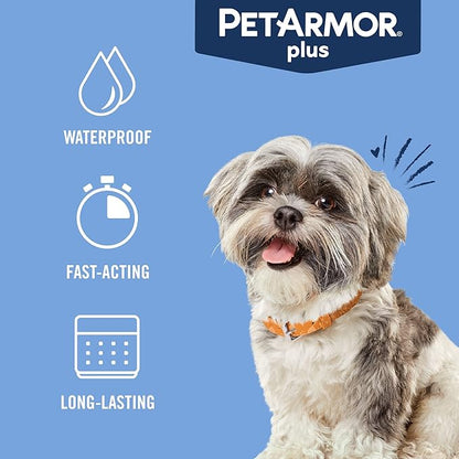 PetArmor Plus for Dogs Flea and Tick Prevention for Dogs, Long-Lasting &amp; Fast-Acting Topical Dog Flea Treatment, 6 Count, small