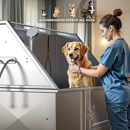 DWVO Professional Pet Dog Bathing Station for Grooming, 50&