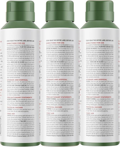 Green Tea + Mint Insect Repellent, 12-Hour Mosquito &amp; Tick Protection, Picaridin-Based, Water-Based, Lightweight, Quick-Drying, Vanishing Scent, DEET Alternative, Face &amp; Body Use, 3 Pack