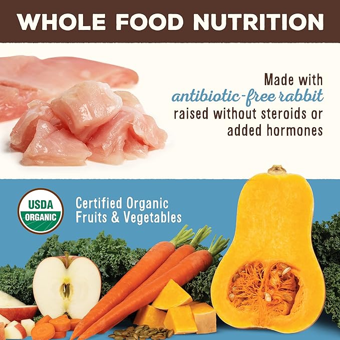 Primal Freeze Dried Raw Cat Food Nuggets Rabbit, Complete &amp; Balanced Meal or Topper, Premium, Healthy, Grain Free, High Protein Raw Cat Food with Probiotics (14 oz)