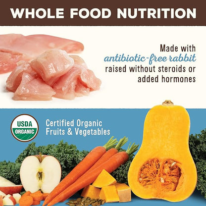 Primal Freeze Dried Raw Cat Food Nuggets Rabbit, Complete &amp; Balanced Meal or Topper, Premium, Healthy, Grain Free, High Protein Raw Cat Food with Probiotics (14 oz)