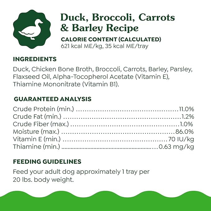 Greenies Smart Topper High Protein Wet Mix-in for Dogs, Duck, Broccoli, Carrots &amp; Barley Recipe in Vitabroth Broth - Bone Broth + Vitamins E &amp; B1, 10 Count