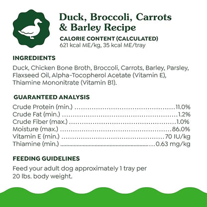 Greenies Smart Topper High Protein Wet Mix-in for Dogs, Duck, Broccoli, Carrots &amp; Barley Recipe in Vitabroth Broth - Bone Broth + Vitamins E &amp; B1, 10 Count