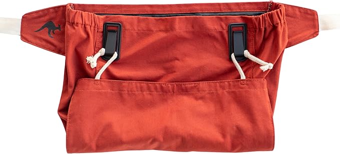 Roo Gardening Apron with Pockets &amp; Harvesting, Picking Pouch - Adjustable, Water-resistant, Washable Canvas Cotton