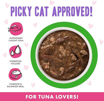 Weruva B.F.F. OMG - Best Feline Friend Oh My Gravy!, Tuna &amp; Lamb Luv Ya with Tuna &amp; Lamb in Gravy Cat Food, 3oz Pouch (Pack of 12)