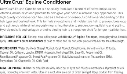UltraCruz Equine Horse Shampoo, Conditioner and Fly &amp; Tick Spray Bundle, 32 oz Each