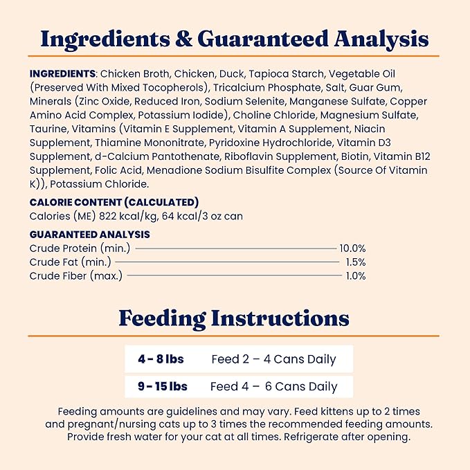 Solid Gold Wet Cat Food Shreds in Gravy - Healthy Canned Cat Food Made w/Real Chicken &amp; Duck Shreds, Vitamins &amp; Minerals - Grain Free &amp; Gluten Free Canned Meals for Cats &amp; Kittens - 24ct/3oz Can