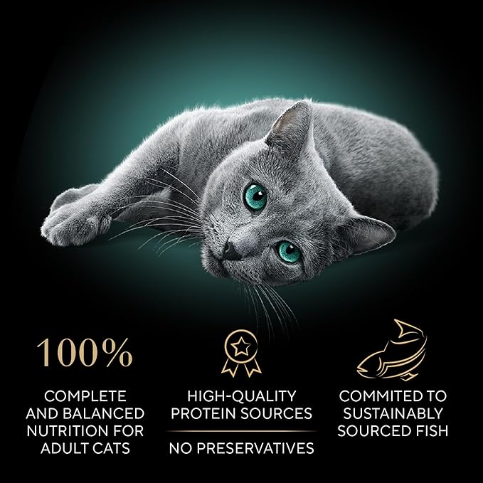 Sheba Perfect Portions Wet Cat Food Cuts in Gravy Variety Pack, Roasted Chicken Entree, with Sustainable Salmon, and Tender Turkey Entree, 2.6 oz. Twin-Pack Trays (24 Count, 48 Servings)