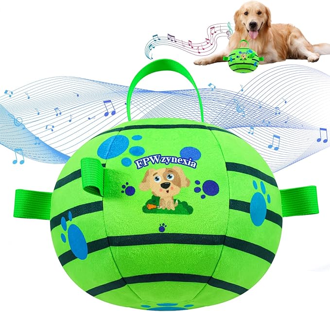 Interactive Dog Toys,Remote Control Dog Balls with Jumping, Rolling &amp; Moving Functions - Includes a Vibrating Dog Ball and Durable Chew Fabric for Safe Play (5.51")
