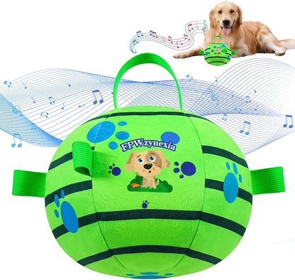 Interactive Dog Toys,Remote Control Dog Balls with Jumping, Rolling &amp; Moving Functions - Includes a Vibrating Dog Ball and Durable Chew Fabric for Safe Play (7.1")