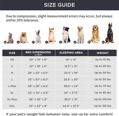 Bedsure XXL Orthopedic Dog Bed for Extra Large Dogs - Washable Giant Dog Cat Bed Waterproof, Comfort Dogs Couch Sofa with Washable Removable Cover, Pet Bed with Nonskid Bottom, Hazel, 52"