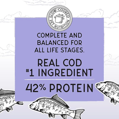 Blackwood Bounty Dry Cat Food, Cod &amp; Carp Recipe for All Life Stages, 4.5 Pound Bag, High Protein, Grain Free
