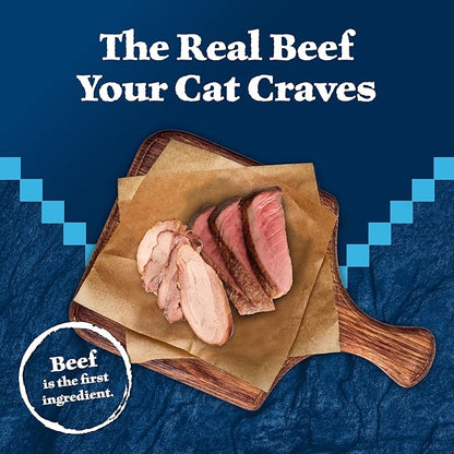 Blue Buffalo Wilderness Rocky Mountain Recipe Flaked Wet Cat Food, Chicken-Free &amp; Grain-Free Recipe, Made with Natural Ingredients, Red Meat in Tasty Gravy, 5.5-oz. Cans (24 Count)