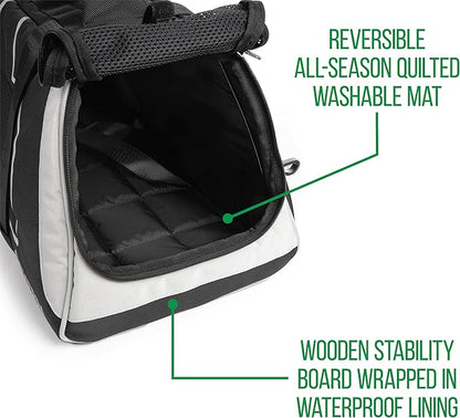Sherpa Forma Frame Crash-Tested Travel Pet Carrier, Airline Approved &amp; Guaranteed On Board - Black, Medium
