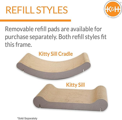 K&amp;H Pet Products Cat Scratcher Kitty Window Sill Bed &amp; Hammock, Sturdy Cat Perch for Large Cats
