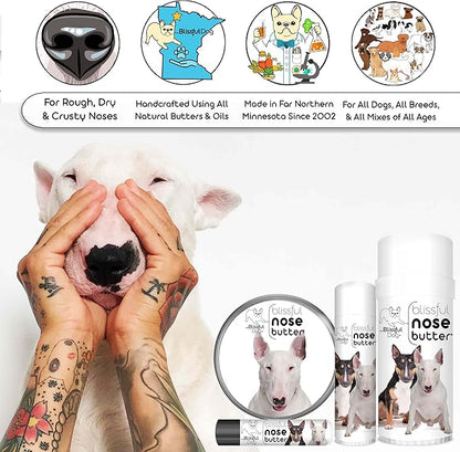 The Blissful Dog Bull Terrier Unscented Nose Butter - Dog Nose Butter, 2 Ounce