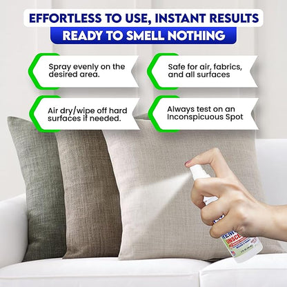 ZORBX Unscented Multipurpose Odor Eliminator Value Pack 2 Oz + 16 Oz + 32 Oz - Used in Hospitals &amp; Healthcare Facilities - Advanced Trusted Formula - Perfect Bundle to Get Rid of Unpleasant Odors