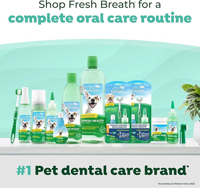 TropiClean Fresh Breath Cat Toothpaste for Teeth Cleaning, Breath Freshener, Easy to Use Plaque &amp; Tartar Remover Gel, No Toothbrush Needed, 2oz.